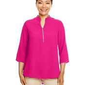 Women's Perfect Fit™  Three-Quarter Sleeve Crepe Tunic