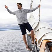 Cutter & Buck Adapt Knit Recycled Mens Heathered Hooded Pullover